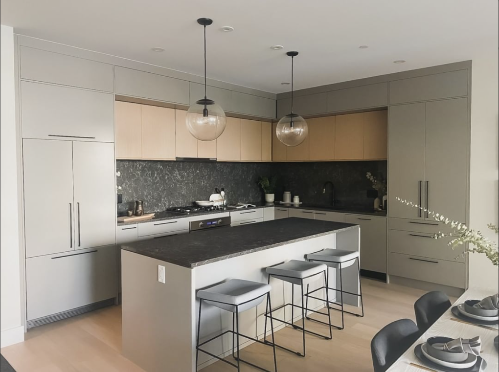 custom kitchen cabinets in Langley crafted by Giovani Interior Millwork Inc.